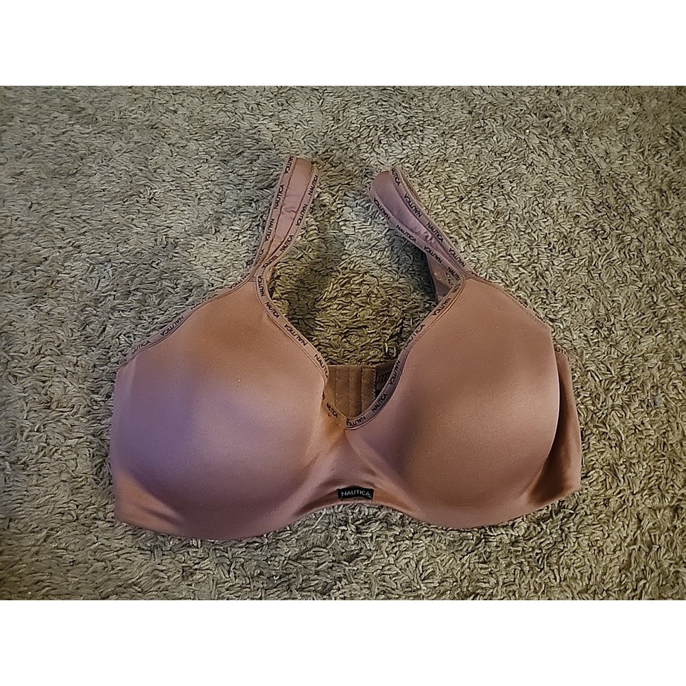 Nautica Intimates Bra Womens 40DD Mauve Underwire T Shirt Smooth Padded
